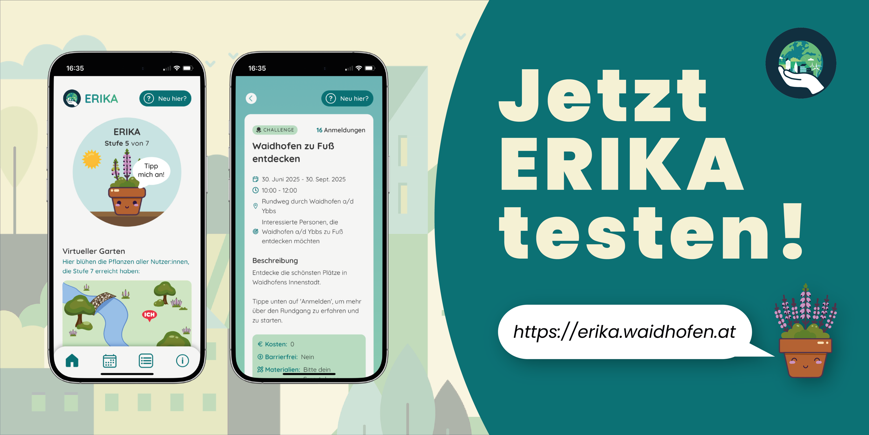 ERIKA-App - Die digitale Begleiterin für klimabewusstes Handeln im Alltag