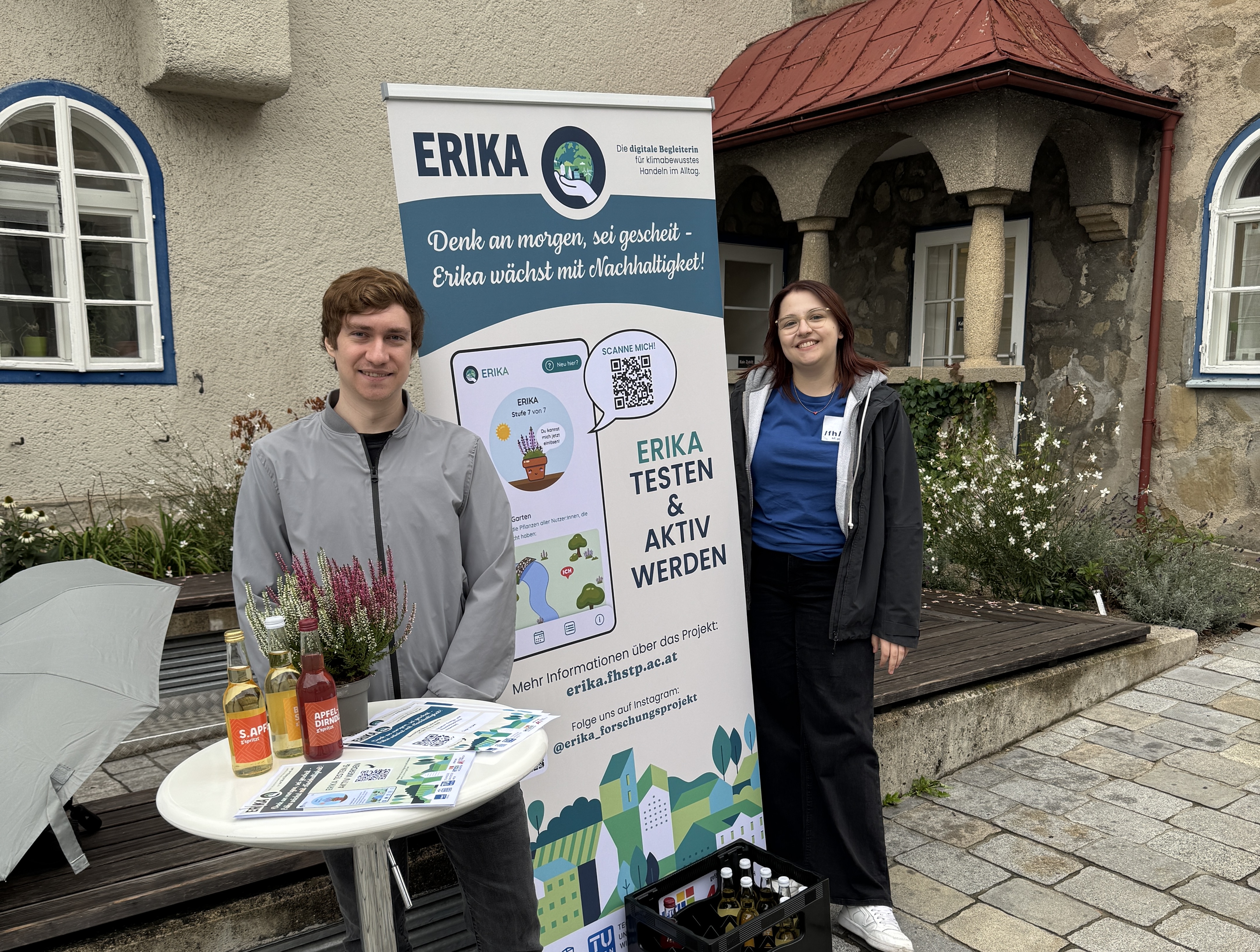 Foto vom ERIKA-Stand beim Energie- und Mobilitätstag in Waidhofen an der Ybbs.